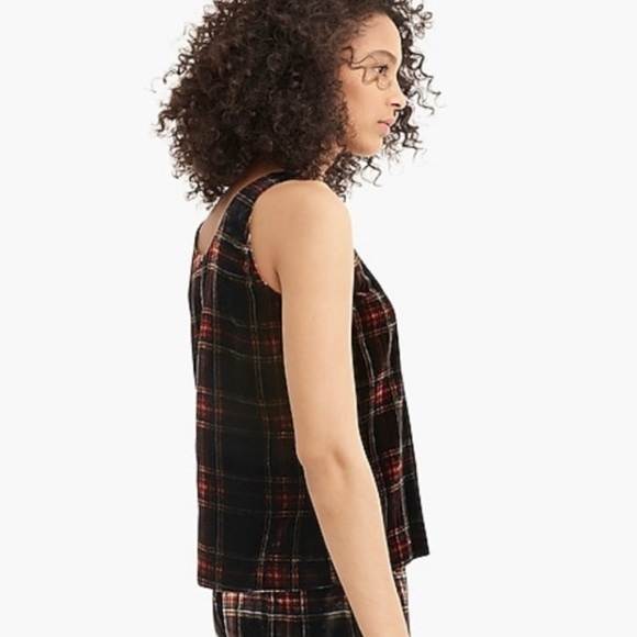 J.CREW tartan plaid velvet tank - Picture 7 of 8